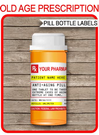 These free printable labels are great for just about any occasion and every type of item. Gag Prescription Labels template | Fake Prescription Pill ...