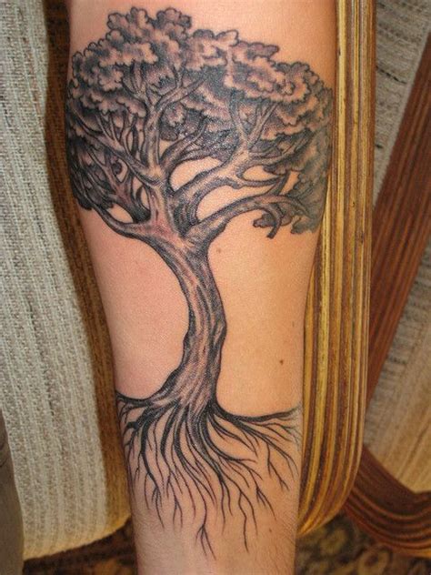 Oak Tree Tattoo By Bringatowel Via Flickr Tree Tattoo Chest Tree