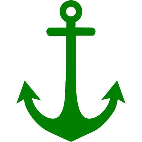 Green Anchor 6 Icon Free Green Anchor Icons