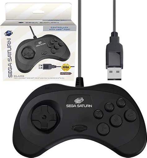 Jp セガ公認 サターン ゲームパッド コントローラー Official Sega Saturn Usb