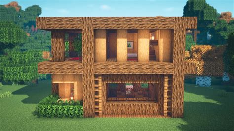 Dragoni Di Avakin Minecraft Come Costruire Una Casa Moderna In Legno