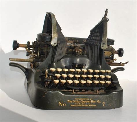 Manual Typewriter Black Antique Vintage Oliver No 7 Etsy Typewriter Antique Typewriter