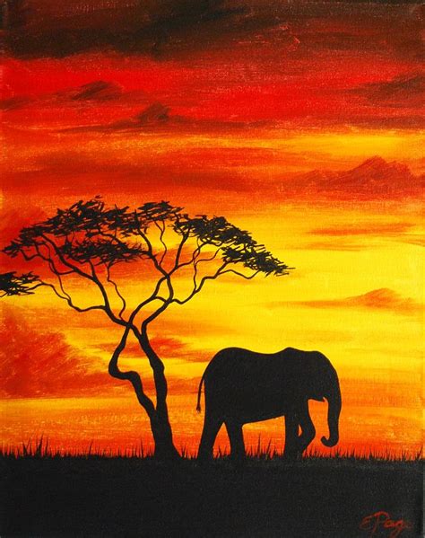 African Elephant Painting By Emily Page Pixels