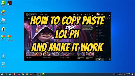 How To Install League Of Legends Ph By Copy Paste Youtube