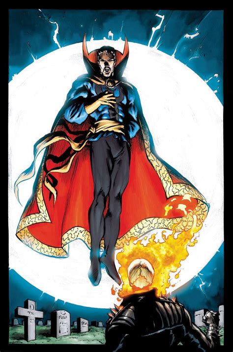 Doctor Strange And Ghost Rider By Mark Texeira Doctor Strange Marvel