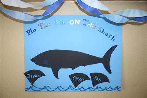 Pin The Fin On The Shark Printable Printable Word Searches