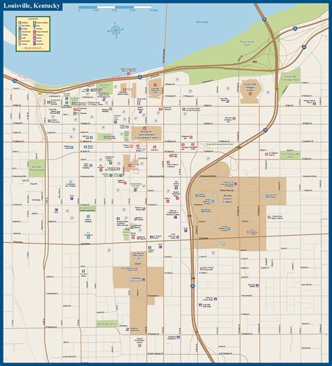 Louisville Downtown Map Digital Creative Force