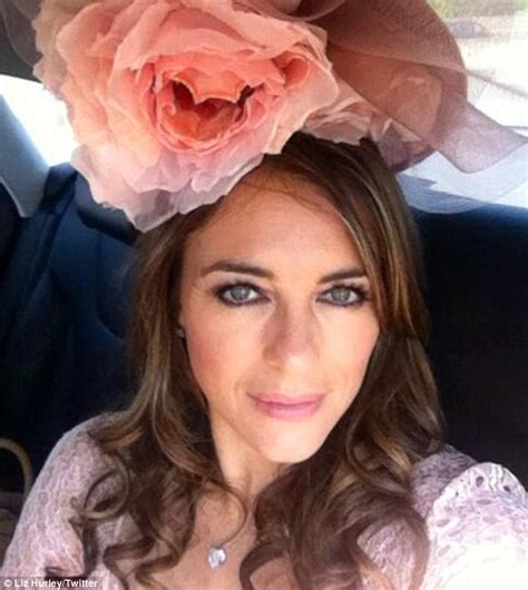Elizabeth Hurley Showcases Her Pins In Baby Pink Dress At Royal Ascot