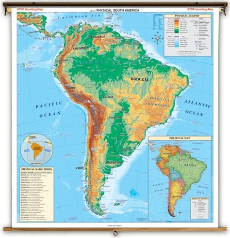 South America Physical Map Diagram Quizlet