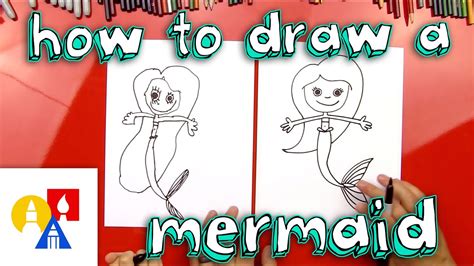 How To Draw A Mermaid Youtube