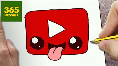 Comment Dessiner Logo Youtube Kawaii Étape Par Étape Dessins Kawaii
