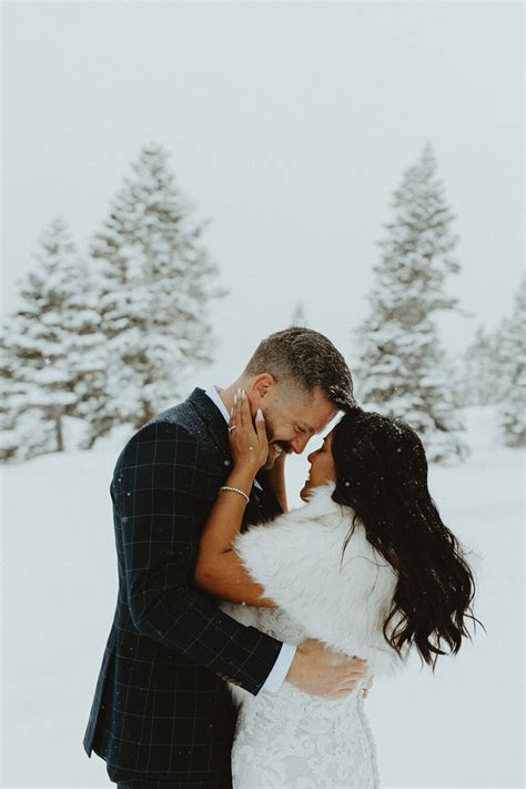 Magical Snowy Elopement In Lake Tahoe Tahoe Unveiled