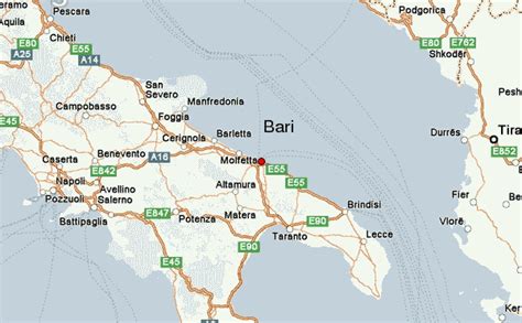 Bari Italie Carte Passions Photos