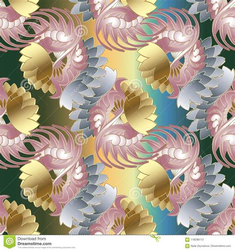 Loral seamless pattern with gorgeous hand drawn wild flowers (5 different colors) and seamless pattern, set of flowers with skunks (2 different colors), tender flowering herbs and herbaceous plants on different backgrounds (black and white). Abstract Decorative Floral Seamless Pattern. Baroque Style ...