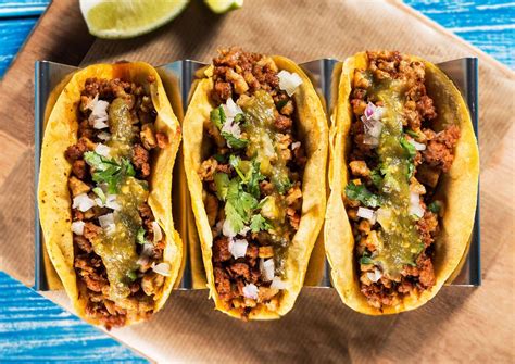 Serve with warm corn tortillas, tomatillos salsa, and lemon or lime wedges. 25 Essential Tacos, Explained #cocinasGrandes | Types of ...