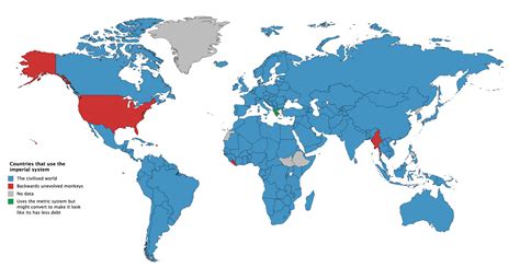 Countries That Use The Imperial System Rmapswithoutnz