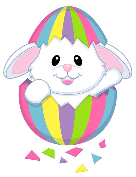 Happy Easter With Bunny Clipart Png Transparent Background Free