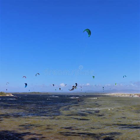 Kite Surfing In Hermanus In South Africa Editorial Photo Image Of