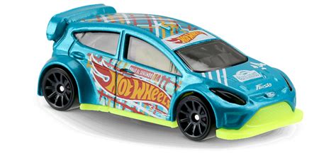 12 Ford Fiesta In Blue Hw Race Team Car Collector Hot Wheels