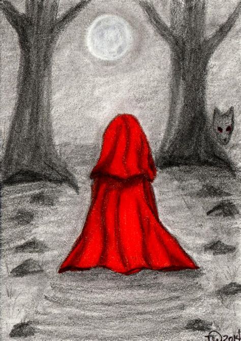 Red Riding Hood Drawing By Tambra Wilcox