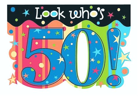 Sweet Happy 50th Birthday Clip Art Library