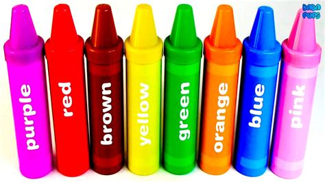 Learn Colours With Pencil Surprises And Toys Learn Colors With Crayons