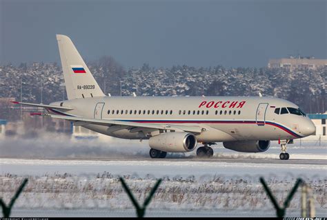Sukhoi Ssj 100 95b Superjet 100 Rrj 95b Russia State Transport
