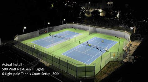 Led Tennis Court Lights And Court Lighting For Pickleball Tennis And