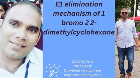 E1 Elimination Mechanism Of 1 Bromo 2 2 Dimethylcyclohexane YouTube
