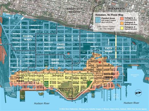 Hoboken Flood Map Flood Map Hoboken Flood Areas