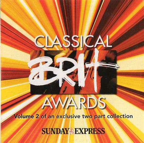 Classical Brit Awards Volume 2 Cd Compilation Promo Discogs