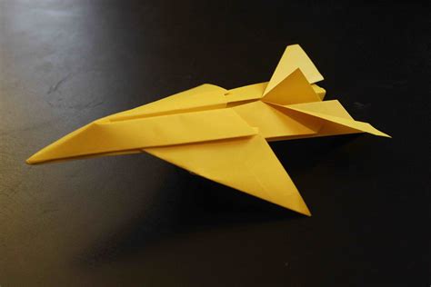How To Make An Origami Paper Plane Jet Fighter Tutorial