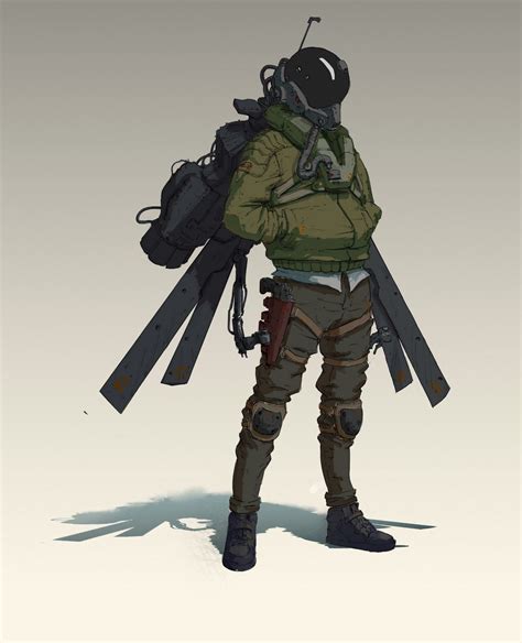 Fighter Pilot Arsen Asyrankulov Cyberpunk Character Character Design Character Art