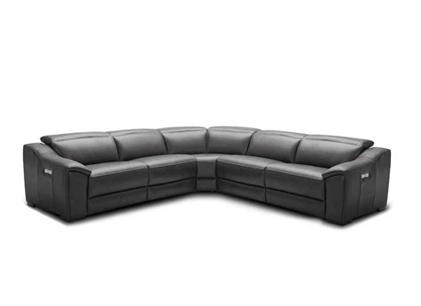 The leather sectional sofa in your living room is the center of the party, serving as everything from your favorite study nook to the setting of your movie night. Silver Grey Recliner Leather Sectional Sofa NJ 775 ...