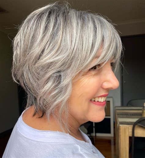 26 Short Hairstyles For Mature Ladies With Grey Hair
