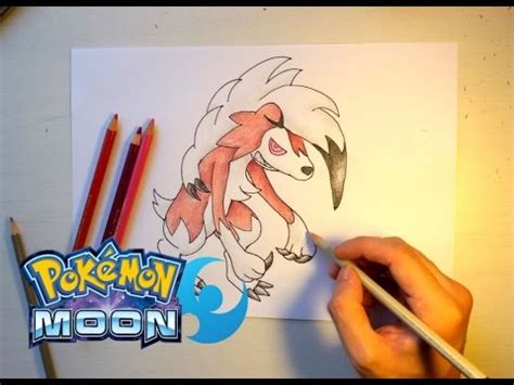 How To Draw Lycanroc Midnight Form Youtube
