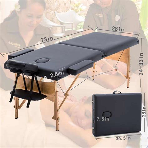 Portable 3 Section Wooden Massage Table Acuworld Ecommerce Shopping Portal