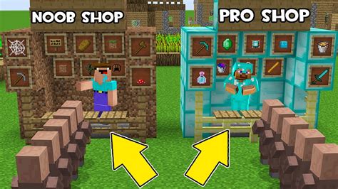 Minecraft Noob Vs Pronoob Opened His Shop Vs Pro Opened His Shop