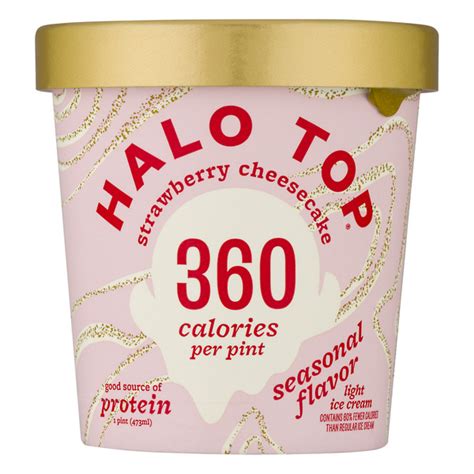 Save On Halo Top Ice Cream Strawberry Cheesecake Light Seasonal Flavor Order Online Delivery