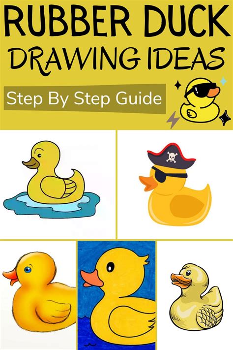 21 Rubber Duck Drawing Ideas How To Rubber Duck Diyncrafty