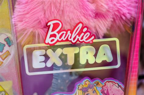 Tyumen Russia November 25 2023 Barbie Extra Logo Produced By The