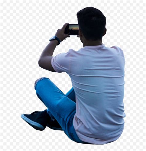 Person Sitting Back Png Man Sitting With Back To Cameraperson