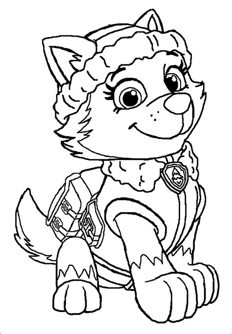 Paw Patrol Everest S Coloring Pages Coloring Pages