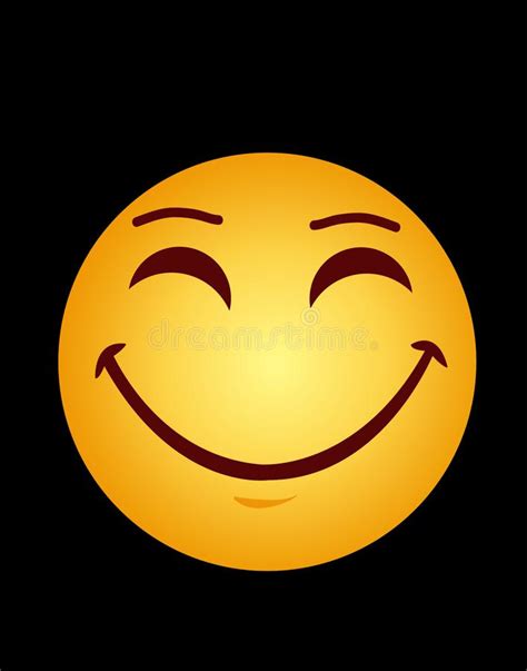 Yellow Laughing Happy Smile Emoji Smile Symbol Stock Vector