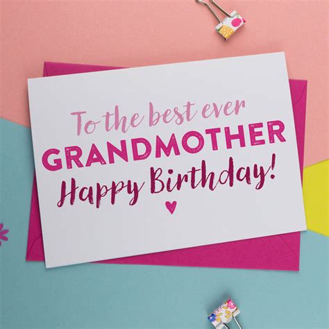 As the years pass your love for her only grows stronger and brighter. Birthday Card For Gran, Nan, Nanny, Granny, Grandma By A ...