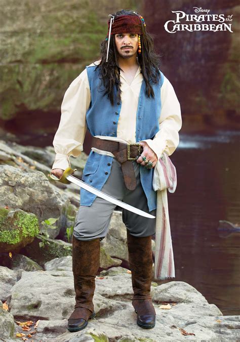 mens captain jack sparrow deluxe pirate costume lowest prices around we offer a premium service