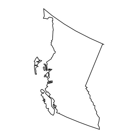 British Columbia Map Province Of Canada Vector Illustration 24094526