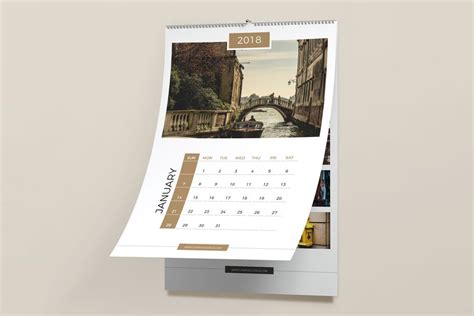 Download This Free Wall Calendar Mockup In Psd Designhooks Free