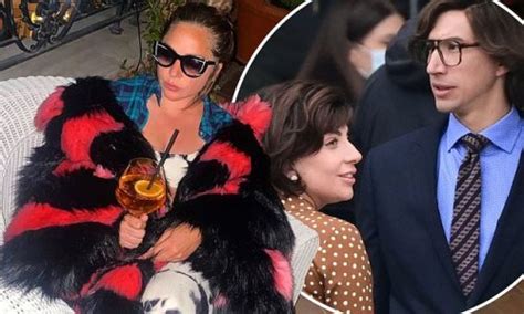 Lady Gaga Enjoys Refreshing Beverage As She Takes A Break From Her Busy
