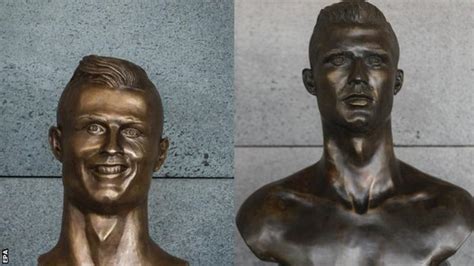 Cristiano Ronaldo Mocked Statue At Madeira Airport Is Replaced Bbc Sport